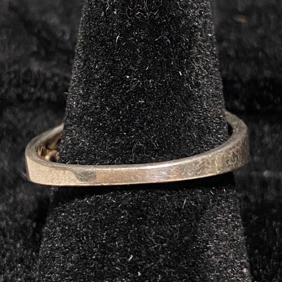 Ring Marquis CZ Cubic Zirconia 10mm x 5mm Filigree Vintage Jewelry Sterling Silv - Picture 5 of 16